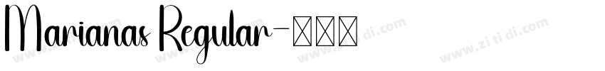 Marianas Regular字体转换